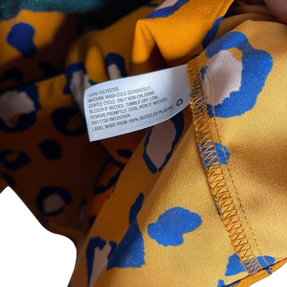 3.1 Phillip Lim for Target Orange and Blue Blazer with Abstract Pattern - Picture 5 of 6